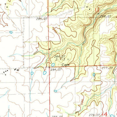 United States Geological Survey Shearwood, MO (1984, 24000-Scale) digital map