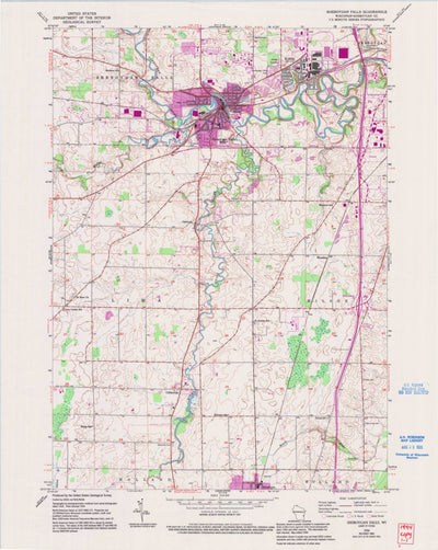 United States Geological Survey Sheboygan Falls, WI (1954, 24000-Scale) digital map