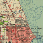 United States Geological Survey Sheboygan North, WI (1954, 62500-Scale) digital map