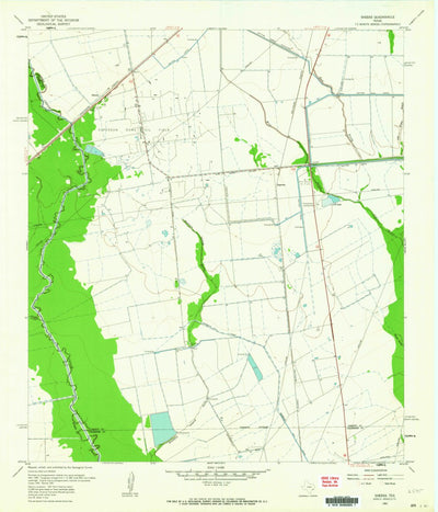 United States Geological Survey Sheeks, TX (1961, 24000-Scale) digital map