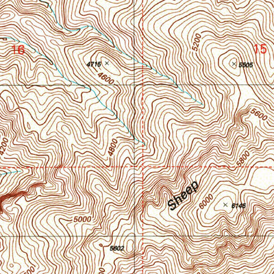 United States Geological Survey Sheep Basin Mountain, AZ (2004, 24000-Scale) digital map