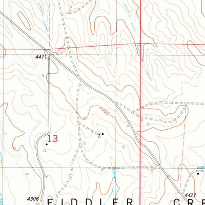 United States Geological Survey Sheep Canyon Creek East, WY (1982, 24000-Scale) digital map