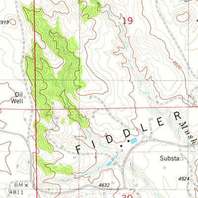 United States Geological Survey Sheep Canyon Creek West, WY (1982, 24000-Scale) digital map