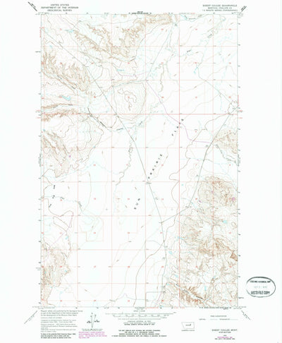 United States Geological Survey Sheep Coulee, MT (1965, 24000-Scale) digital map