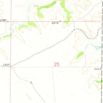 United States Geological Survey Sheep Creek Dam, ND (1972, 24000-Scale) digital map