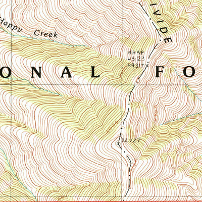 United States Geological Survey Sheep Creek Divide, OR (1990, 24000-Scale) digital map