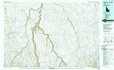United States Geological Survey Sheep Creek, ID (1989, 100000-Scale) digital map