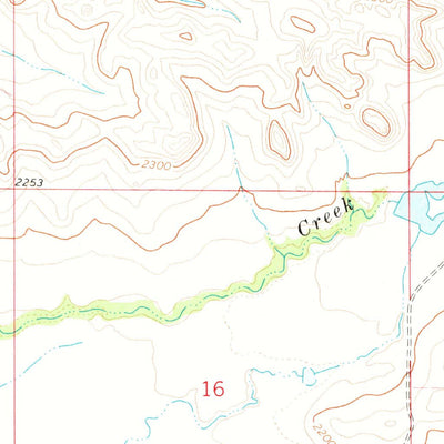 United States Geological Survey Sheep Creek, ND (1972, 24000-Scale) digital map