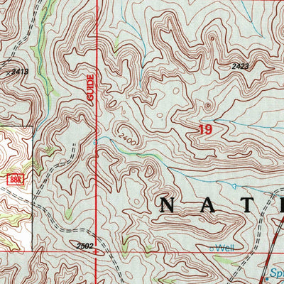 United States Geological Survey Sheep Creek, ND (1997, 24000-Scale) digital map