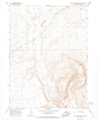 United States Geological Survey Sheep Creek Range NW, NV (1965, 24000-Scale) digital map