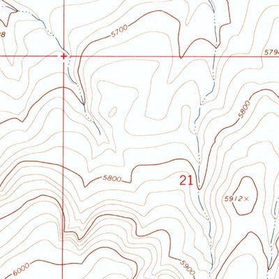 United States Geological Survey Sheep Creek Range SW, NV (1965, 24000-Scale) digital map
