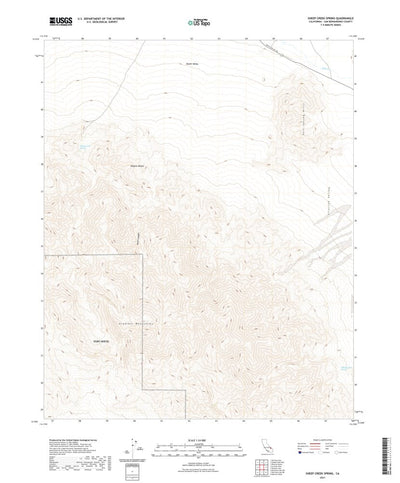 United States Geological Survey Sheep Creek Spring, CA (2021, 24000-Scale) digital map