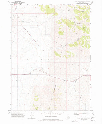 United States Geological Survey Sheep Creek Spring, ID (1973, 24000-Scale) digital map