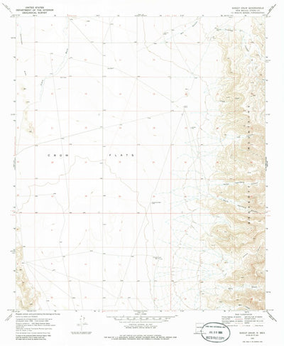 United States Geological Survey Sheep Draw, NM (1969, 24000-Scale) digital map