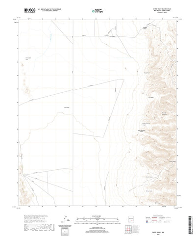 United States Geological Survey Sheep Draw, NM (2020, 24000-Scale) digital map