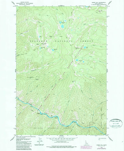 United States Geological Survey Sheep Hill, ID (1978, 24000-Scale) digital map