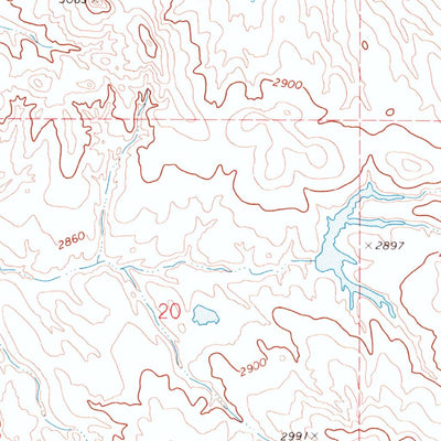 United States Geological Survey Sheep Pen Draw SE, SD (1971, 24000-Scale) digital map