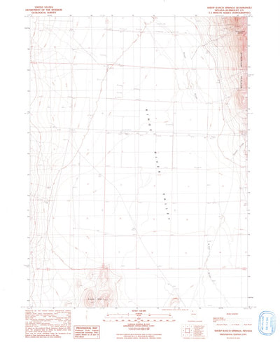 United States Geological Survey Sheep Ranch Springs, NV (1991, 24000-Scale) digital map