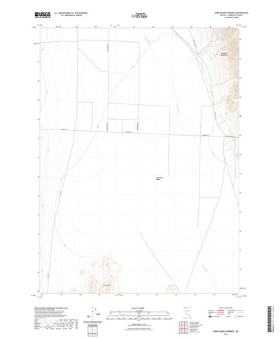United States Geological Survey Sheep Ranch Springs, NV (2021, 24000-Scale) digital map