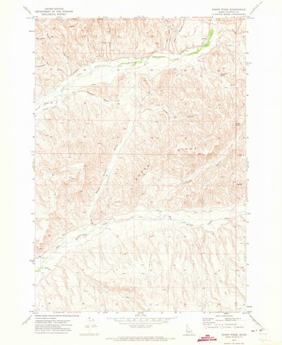 United States Geological Survey Sheep Ridge, ID (1970, 24000-Scale) digital map