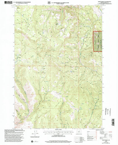 United States Geological Survey Sheep Ridge, OR (1999, 24000-Scale) digital map