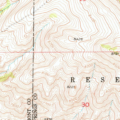 United States Geological Survey Sheep Ridge, WY (1952, 24000-Scale) digital map