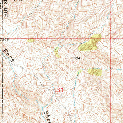 United States Geological Survey Sheep Ridge, WY (1952, 24000-Scale) digital map