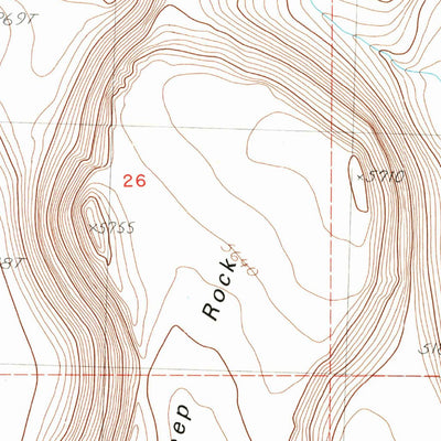United States Geological Survey Sheep Rock, OR (1986, 24000-Scale) digital map