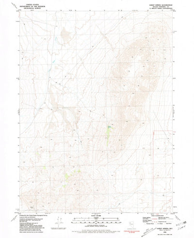 United States Geological Survey Sheep Spring, NV (1981, 24000-Scale) digital map