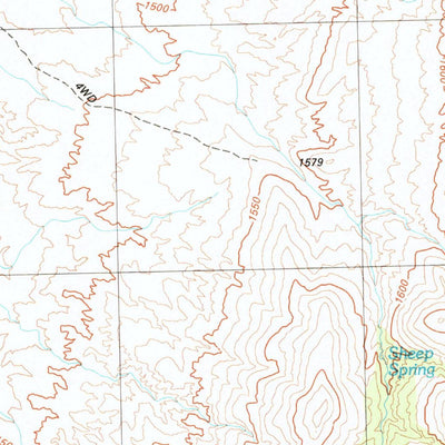 United States Geological Survey Sheep Spring, NV (1981, 24000-Scale) digital map