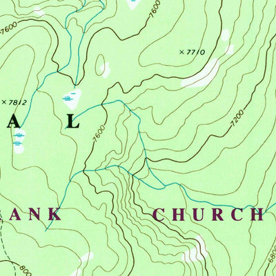 United States Geological Survey Sheepeater Mountain, ID (1979, 24000-Scale) digital map
