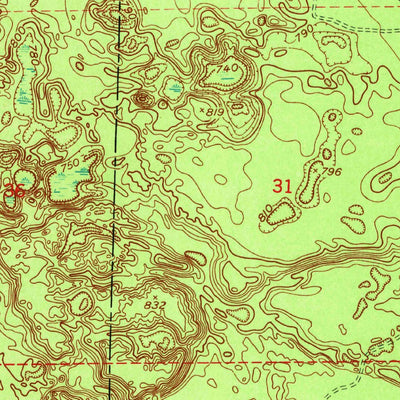 United States Geological Survey Sheephead Lake, MI (1951, 24000-Scale) digital map
