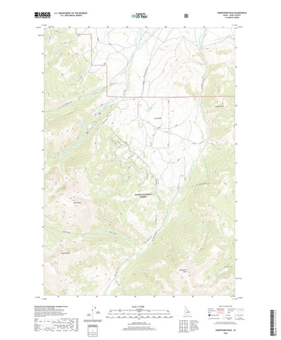 United States Geological Survey Sheephorn Peak, ID (2020, 24000-Scale) digital map