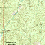 United States Geological Survey Sheepshead Mountain, MT (1985, 24000-Scale) digital map