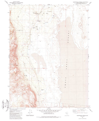 United States Geological Survey Sheepshead Spring, NV (1981, 24000-Scale) digital map