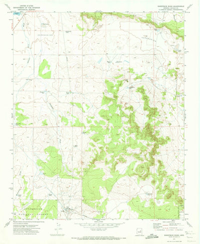 United States Geological Survey Sheepskin Wash, AZ (1971, 24000-Scale) digital map