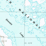 United States Geological Survey Sheepy Lake, CA (1985, 24000-Scale) digital map