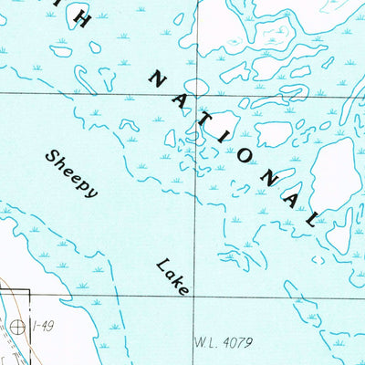 United States Geological Survey Sheepy Lake, CA (1985, 24000-Scale) digital map