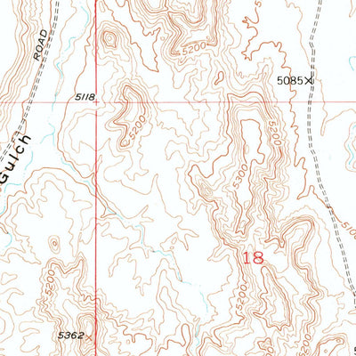 United States Geological Survey Sheets Flat, WY (1951, 24000-Scale) digital map