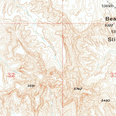 United States Geological Survey Sheets Flat, WY (1951, 24000-Scale) digital map