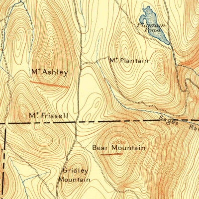 United States Geological Survey Sheffield, MA-CT-NY (1888, 62500-Scale) digital map