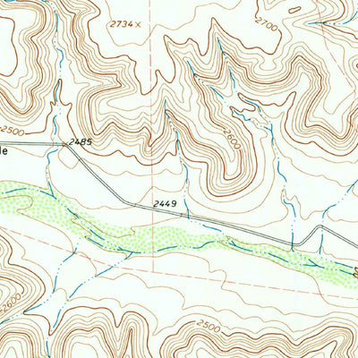 United States Geological Survey Sheffield NW, TX (1967, 24000-Scale) digital map