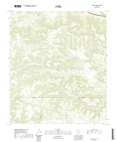 United States Geological Survey Sheffield NW, TX (2022, 24000-Scale) digital map