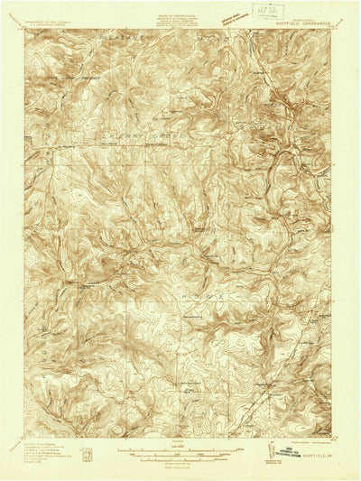 United States Geological Survey Sheffield, PA (1935, 48000-Scale) digital map