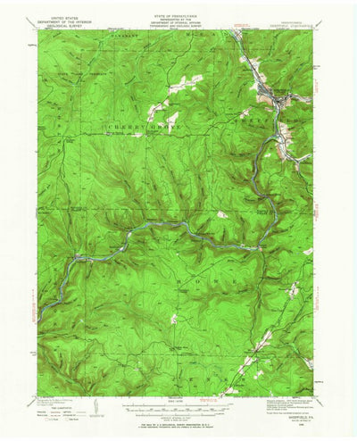 United States Geological Survey Sheffield, PA (1935, 62500-Scale) digital map