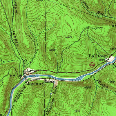 United States Geological Survey Sheffield, PA (1935, 62500-Scale) digital map