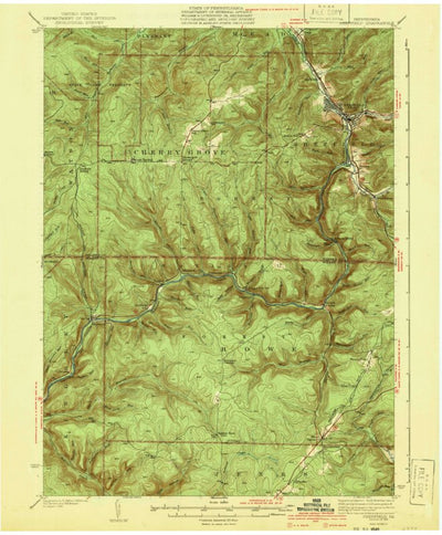 United States Geological Survey Sheffield, PA (1941, 62500-Scale) digital map