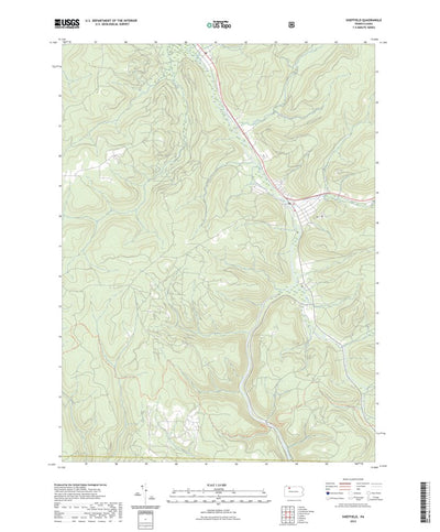 United States Geological Survey Sheffield, PA (2023, 24000-Scale) digital map
