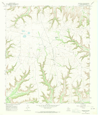United States Geological Survey Sheffield SE, TX (1967, 24000-Scale) digital map