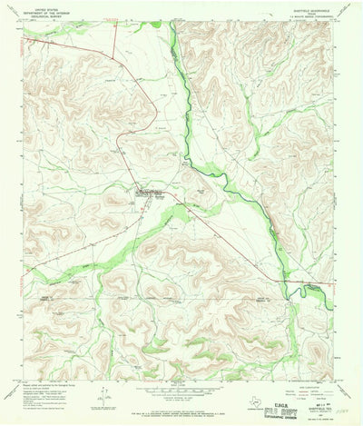 United States Geological Survey Sheffield, TX (1967, 24000-Scale) digital map